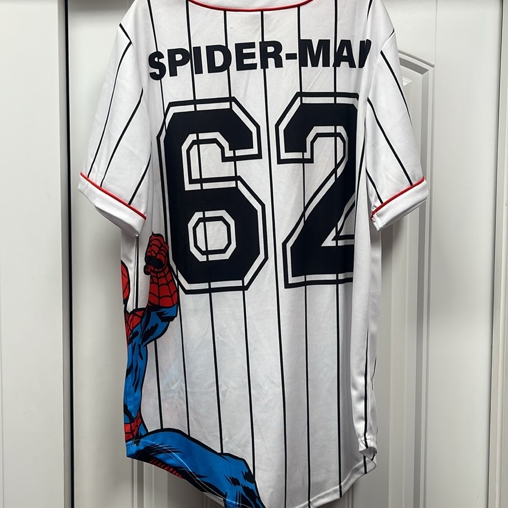 NEW! Marvel The Amazing Spider-Man Baseball Jersey Men's Small - Picture 3 of 5
